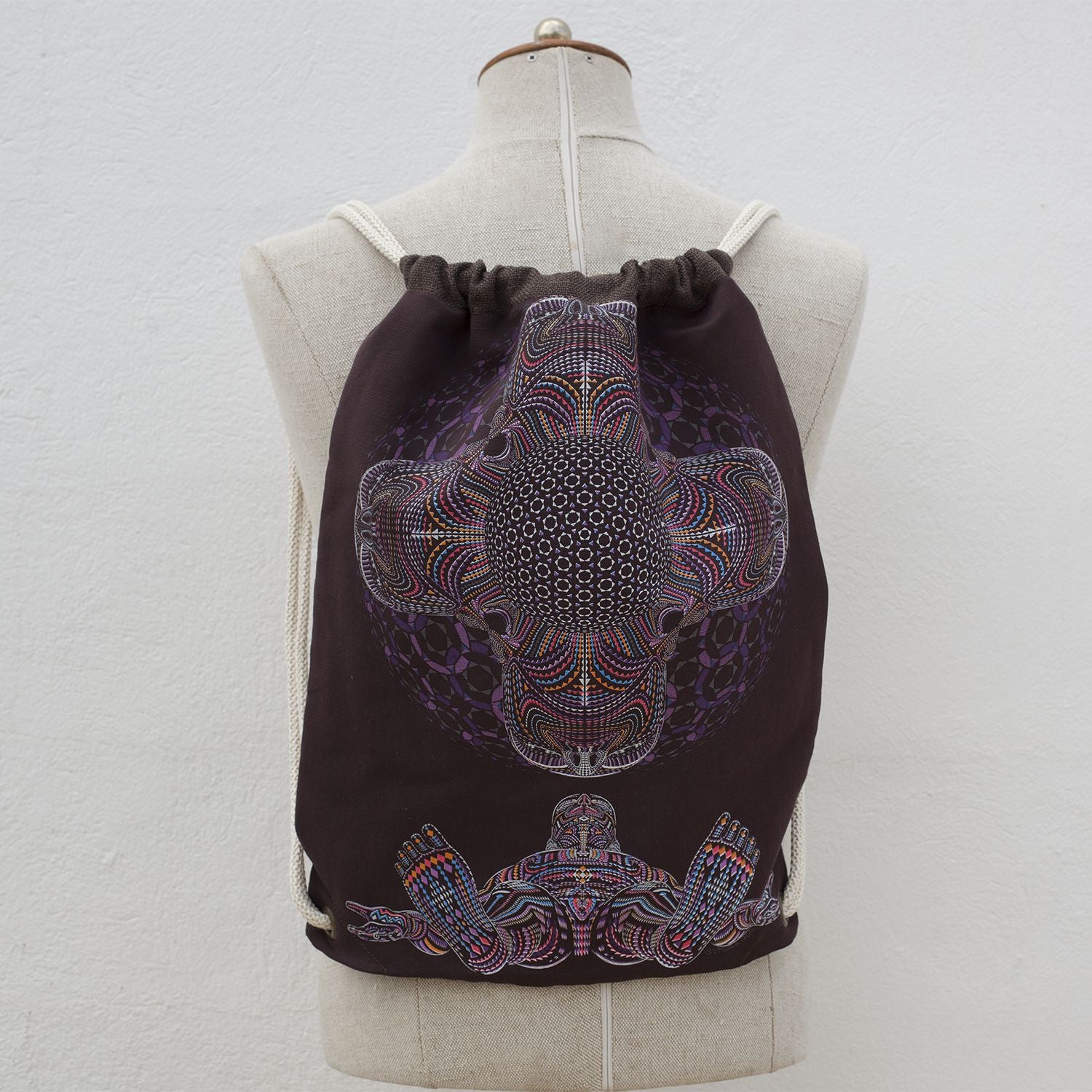 DMT HD Drawstring Bag — Psychedelic Mandala Art Drawstring Bag - Image 4 by Symbolika