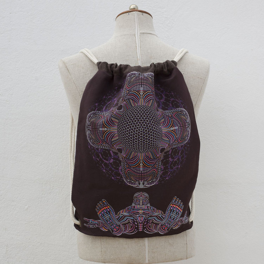 DMT HD Drawstring Bag — Psychedelic Mandala Art Drawstring Bag - Image 4 by Symbolika