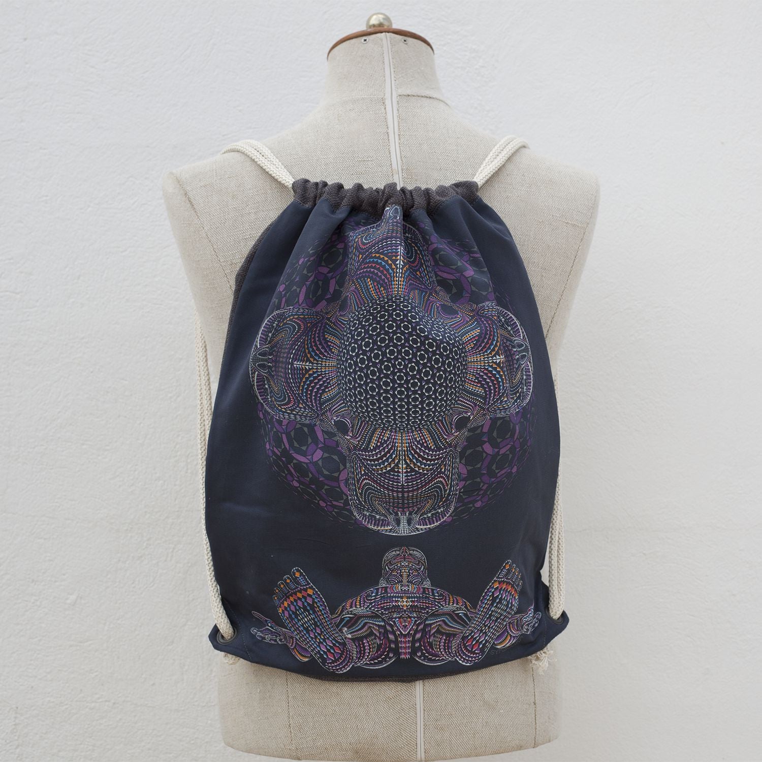 DMT HD Drawstring Bag — Psychedelic Mandala Art Drawstring Bag - Image 5 by Symbolika
