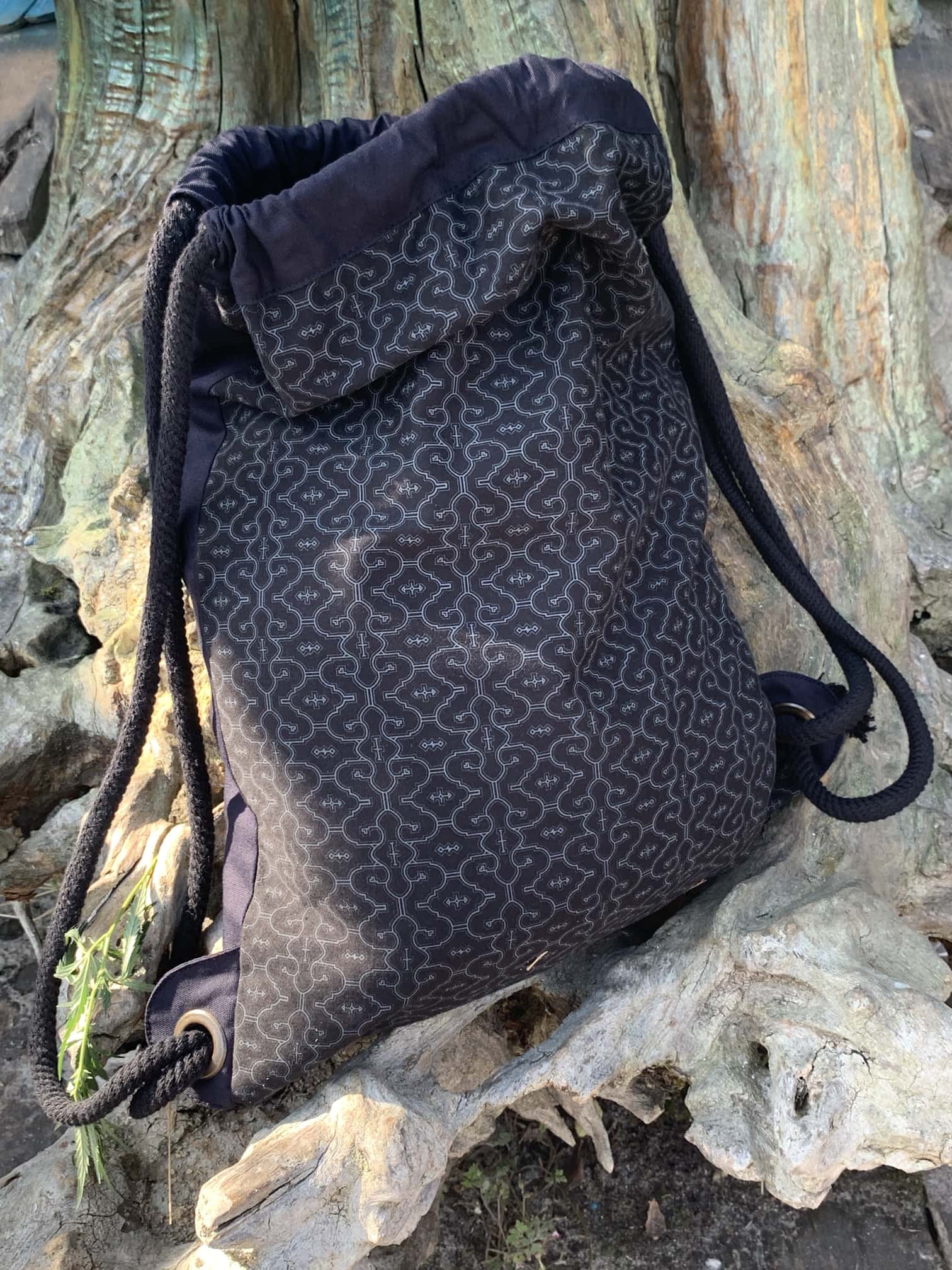 Shipibo Drawstring Bag - Visionary Art Clothing by Symbolika