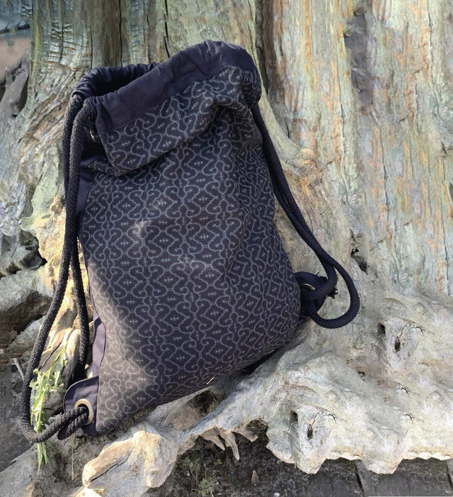 Shipibo Butterfly Drawstring Bag - Sacred Amazonian Art Print