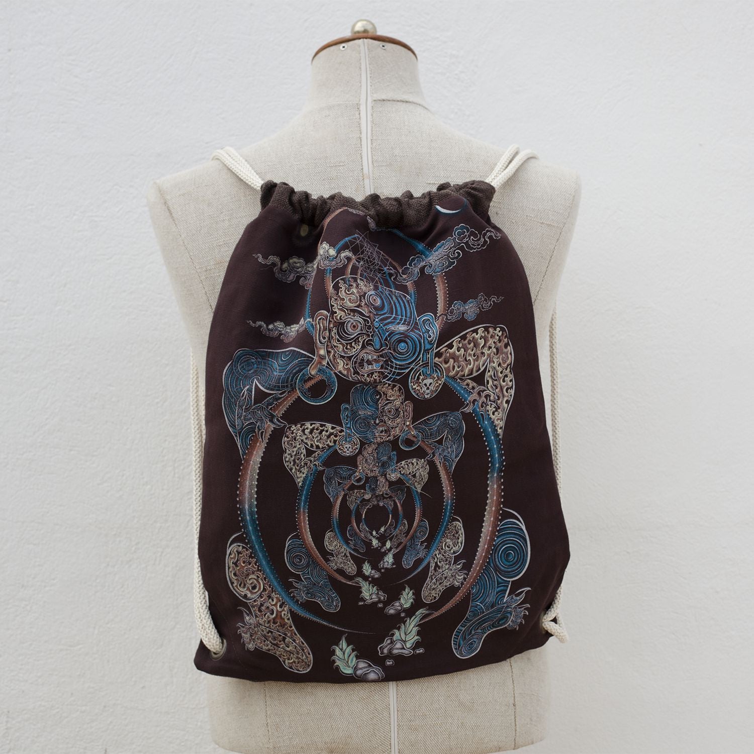Yogabhoga Drawstring Bag Drawstring Bag - Festival Fashion by Symbolika