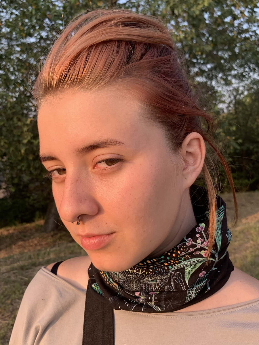Aya Neck Gaiter Black — Image 9 by Symbolika