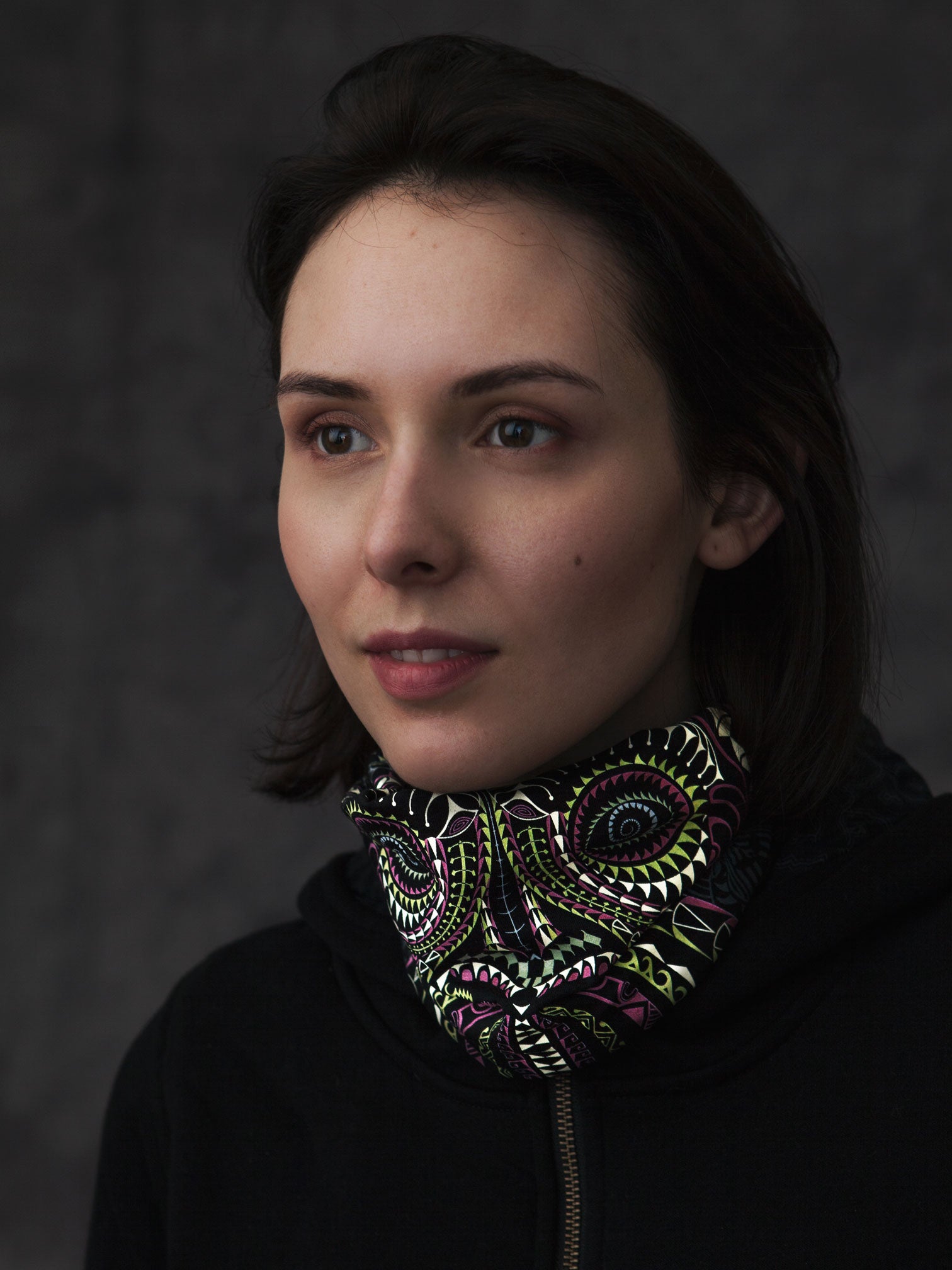Ta Wise Monkey Neck Gaiter Black — Image 2 by Symbolika