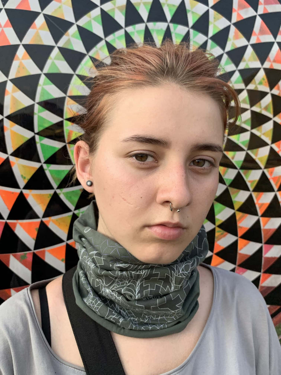 Ganescher Neck Gaiter Olive — Image 8 by Symbolika