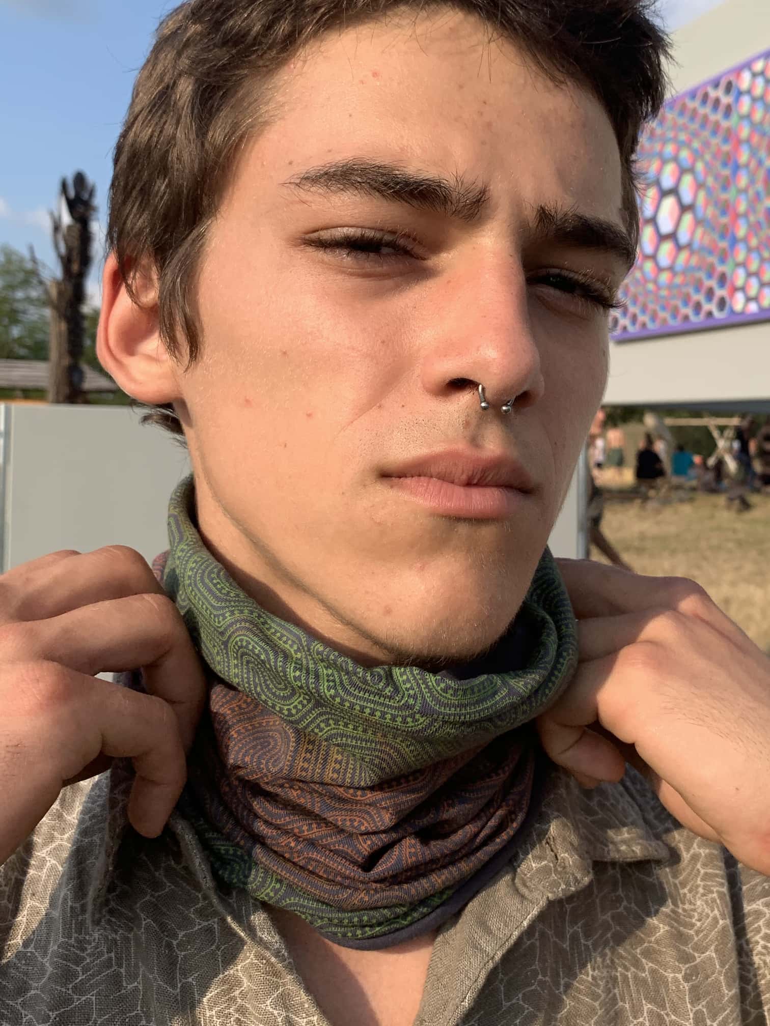 Morecels Gradient Neck Warmer and Dust Mask - symbolika