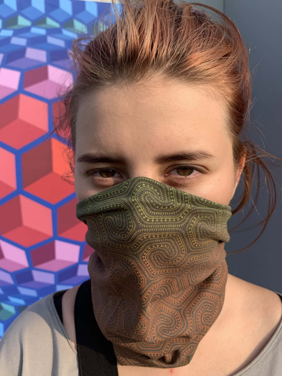 Morecels Gradient Neck Warmer and Dust Mask - symbolika