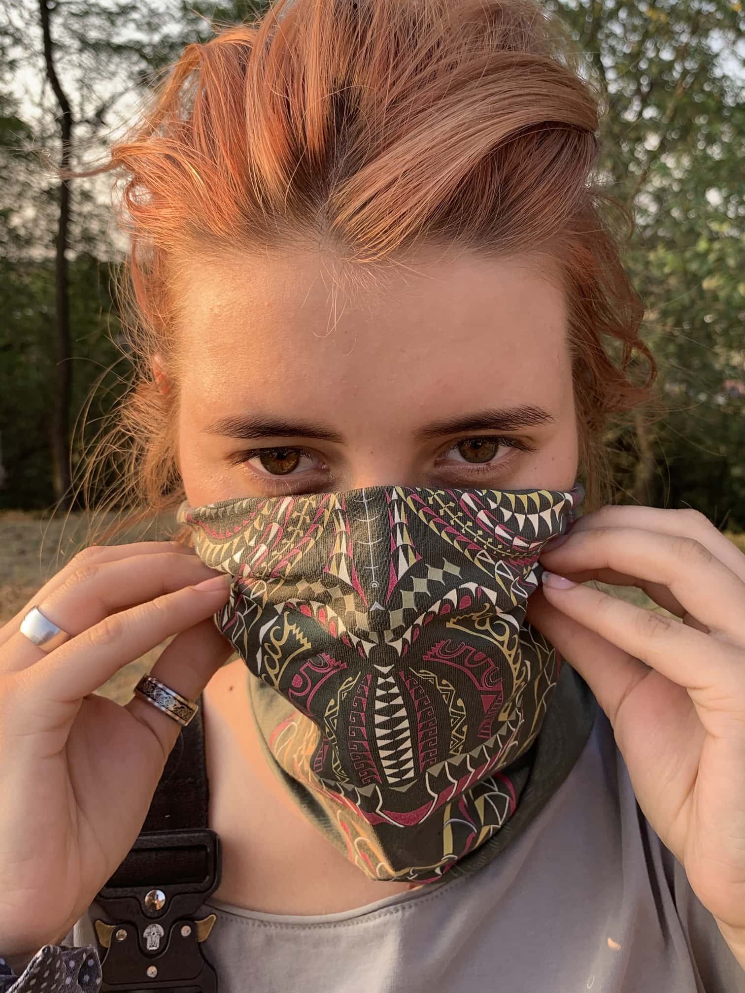 Ta Moko Neck Warmer and Dust Mask - symbolika