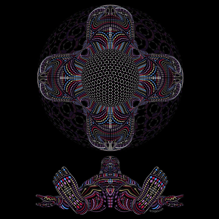 DMT HD T-Shirt Brown — Image 4 by Symbolika