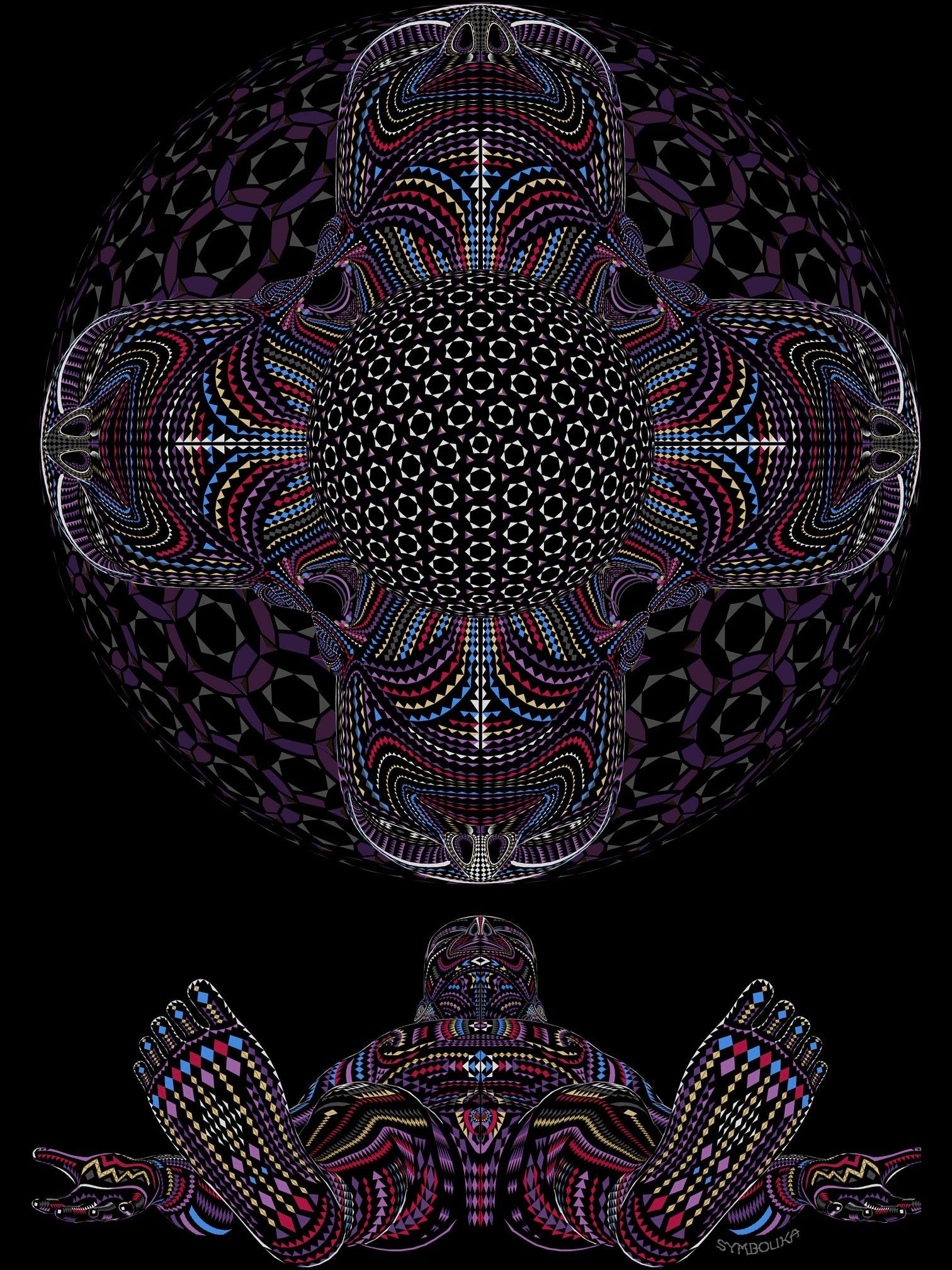 DMT HD T-Shirt Grey — Image 5 by Symbolika