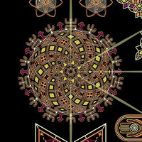 Cabalistic Tree Olive - Sacred Geometry Men's T-Shirt