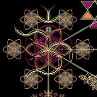 Cabalistic Tree Olive - Sacred Geometry Men's T-Shirt