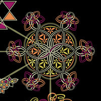 Cabalistic Tree Olive - Sacred Geometry Men's T-Shirt