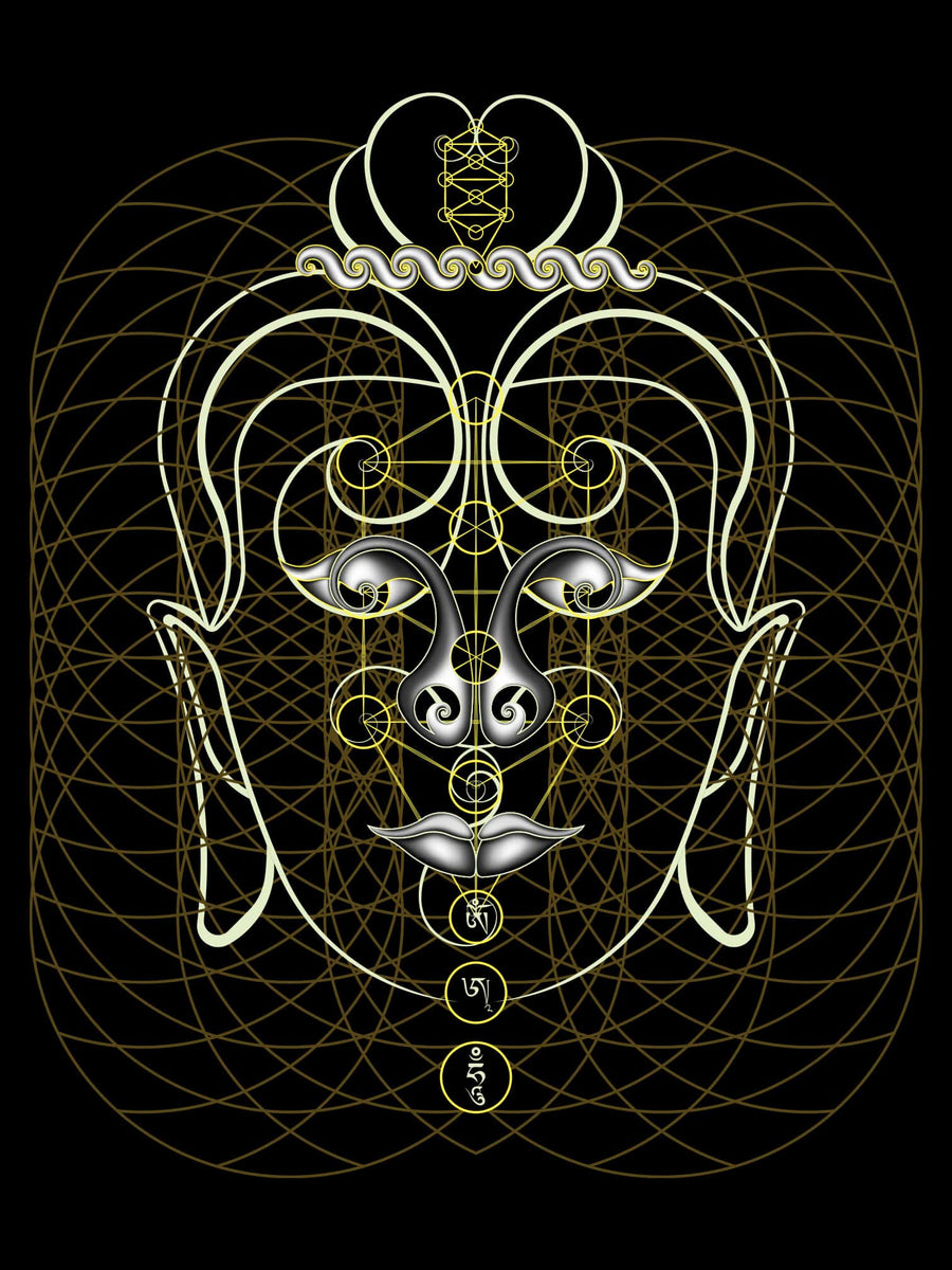 Buddha Vibes Tank Top Olive — Image 5 by Symbolika