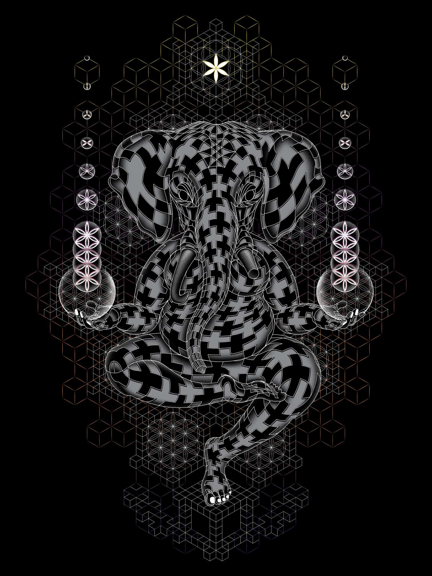 Ganescher Tank Top Black — Image 6 by Symbolika