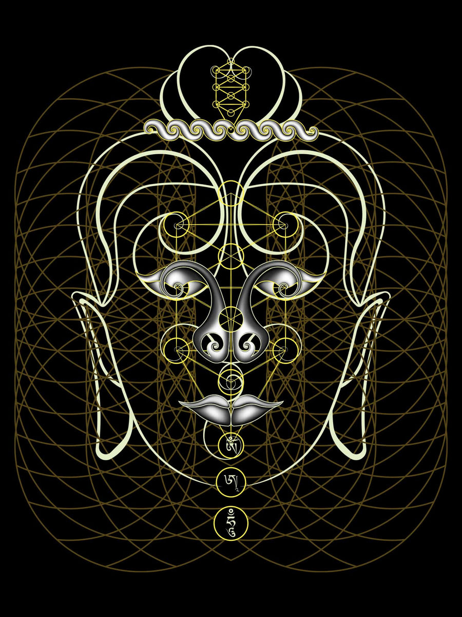 Buddha Vibes Tank Top Black — Image 7 by Symbolika