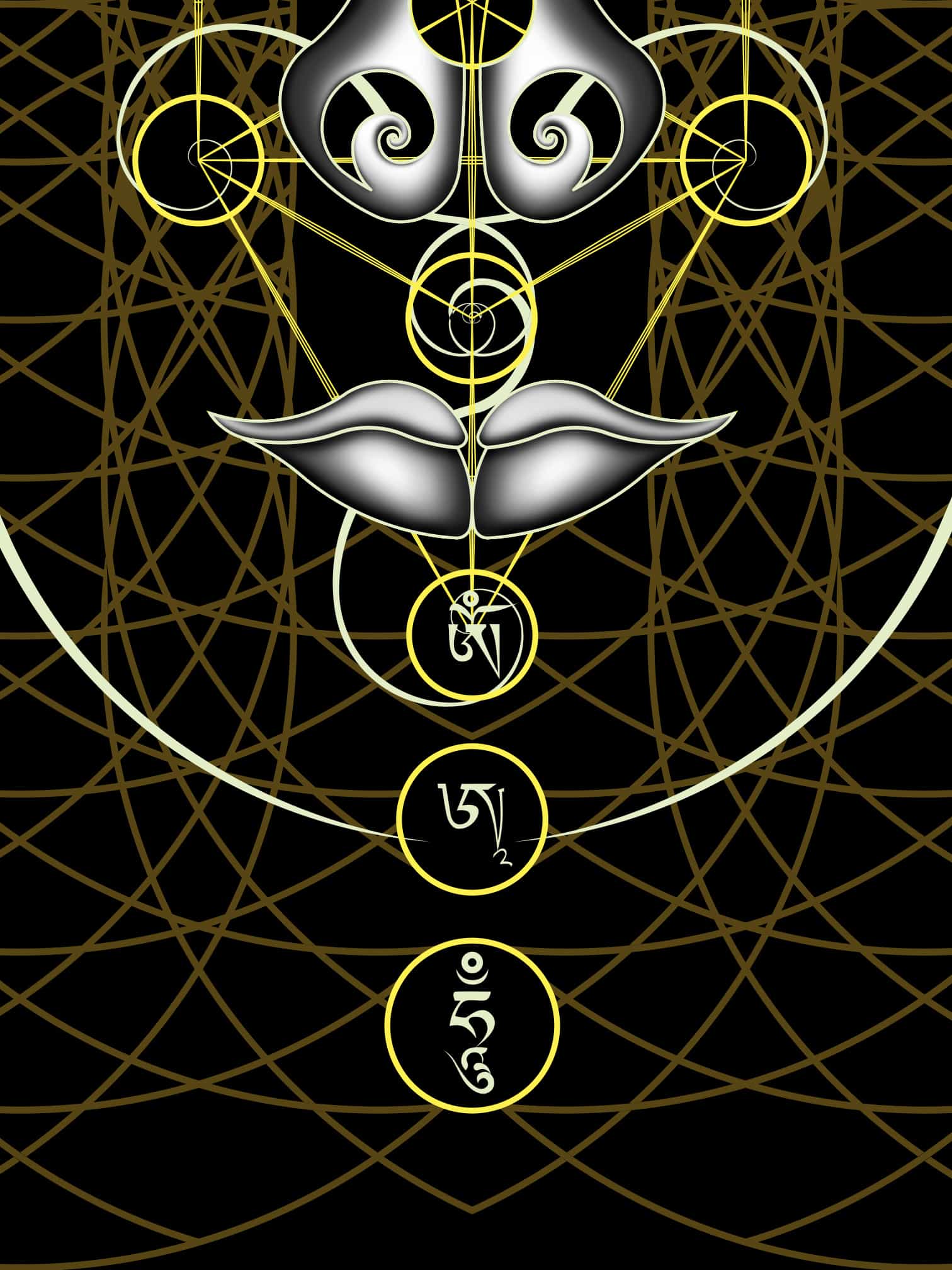 Buddha Vibes Hung Women Vest Top - Pearl - symbolika