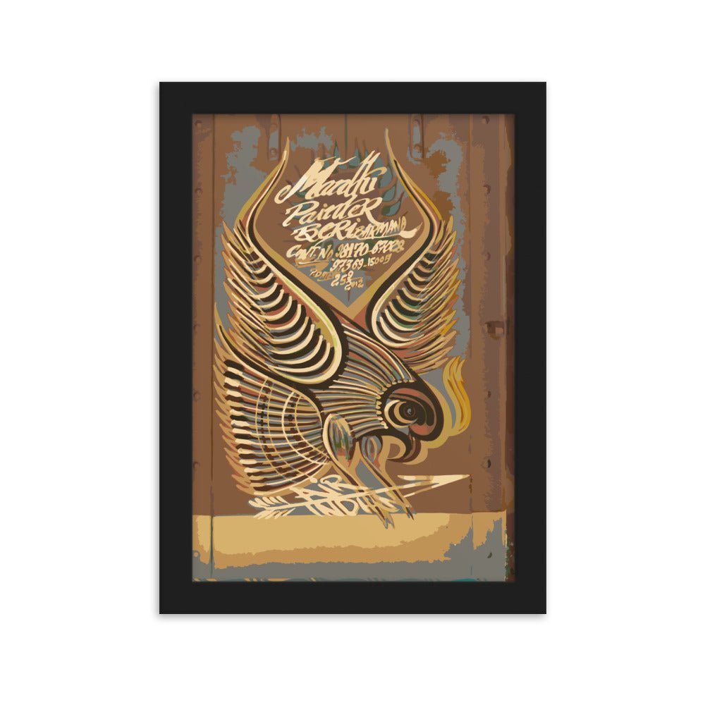 Air India Tata Bird Framed Poster - symbolika