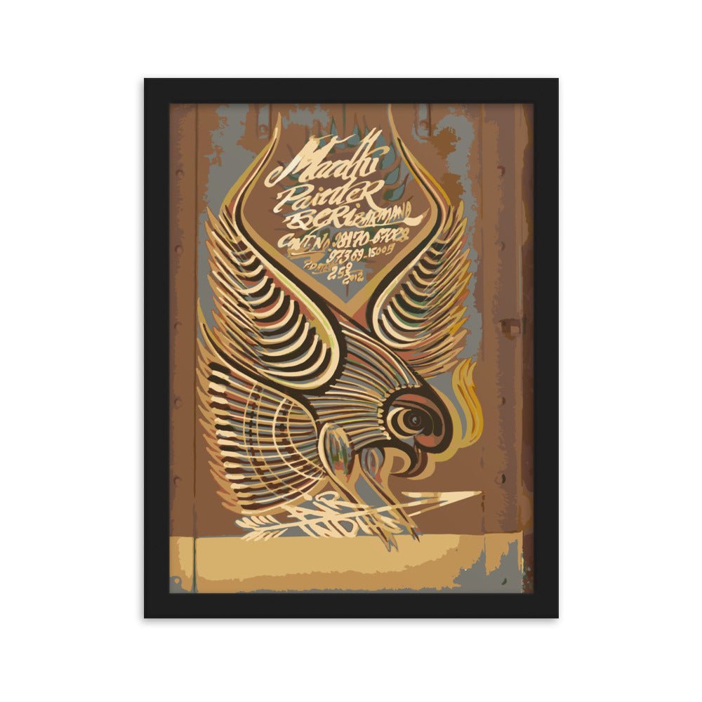Air India Tata Bird Framed Poster - symbolika