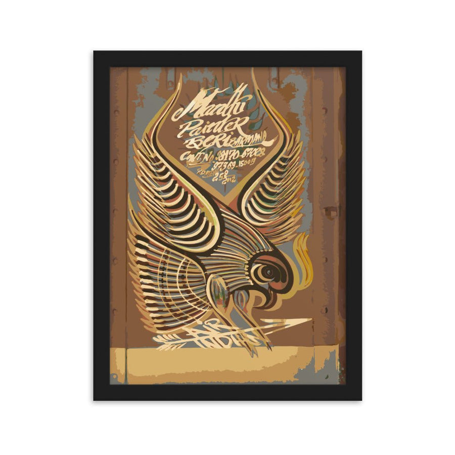 Air India Tata Bird Framed Poster - symbolika