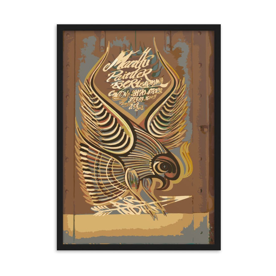 Air India Tata Bird Framed Poster - symbolika