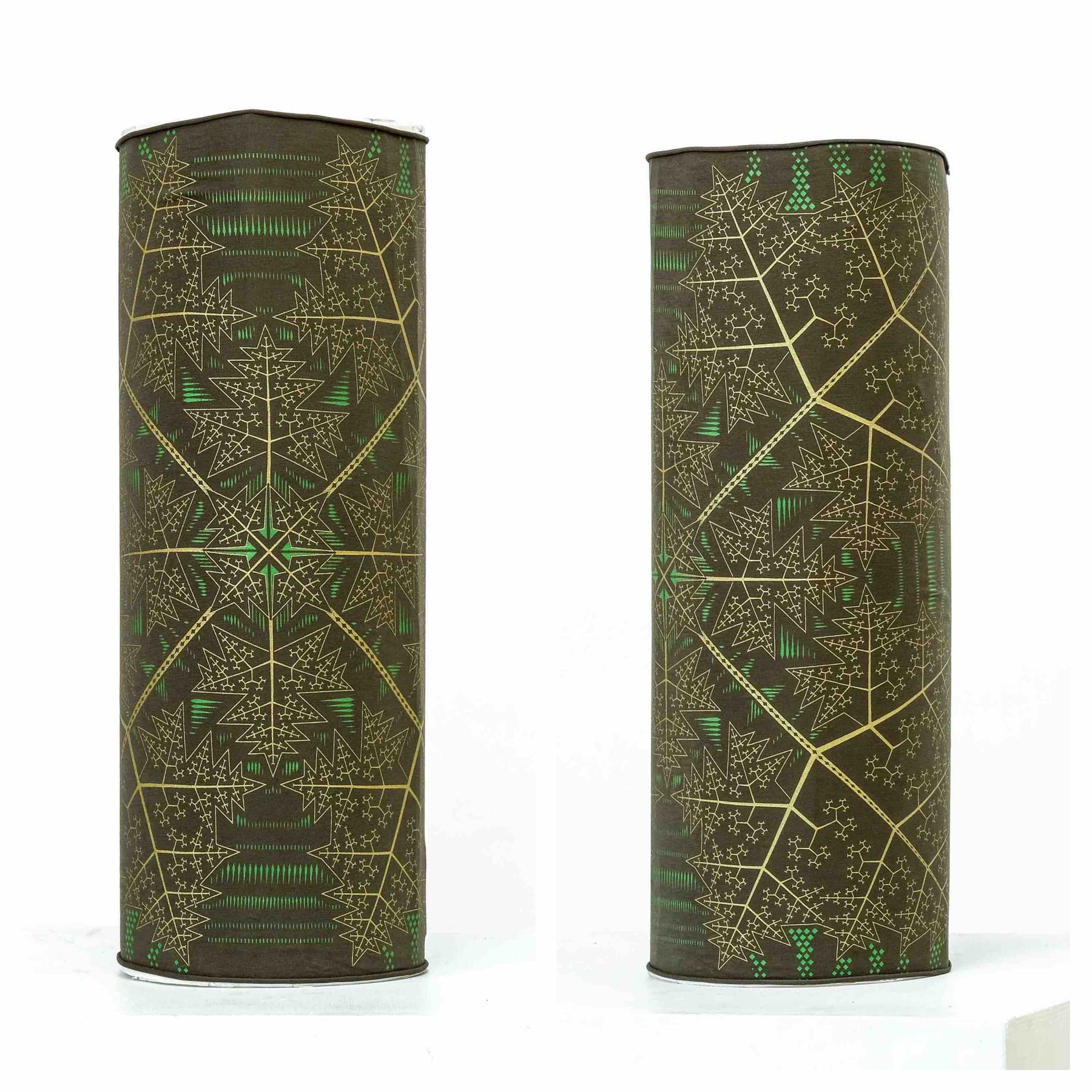 Fractal Forest Neck Gaiter Olive — Image 5 by Symbolika