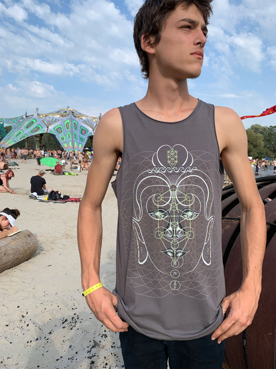 Buddha Vibes Tank Top Choice of Colors — Image 4 by Symbolika