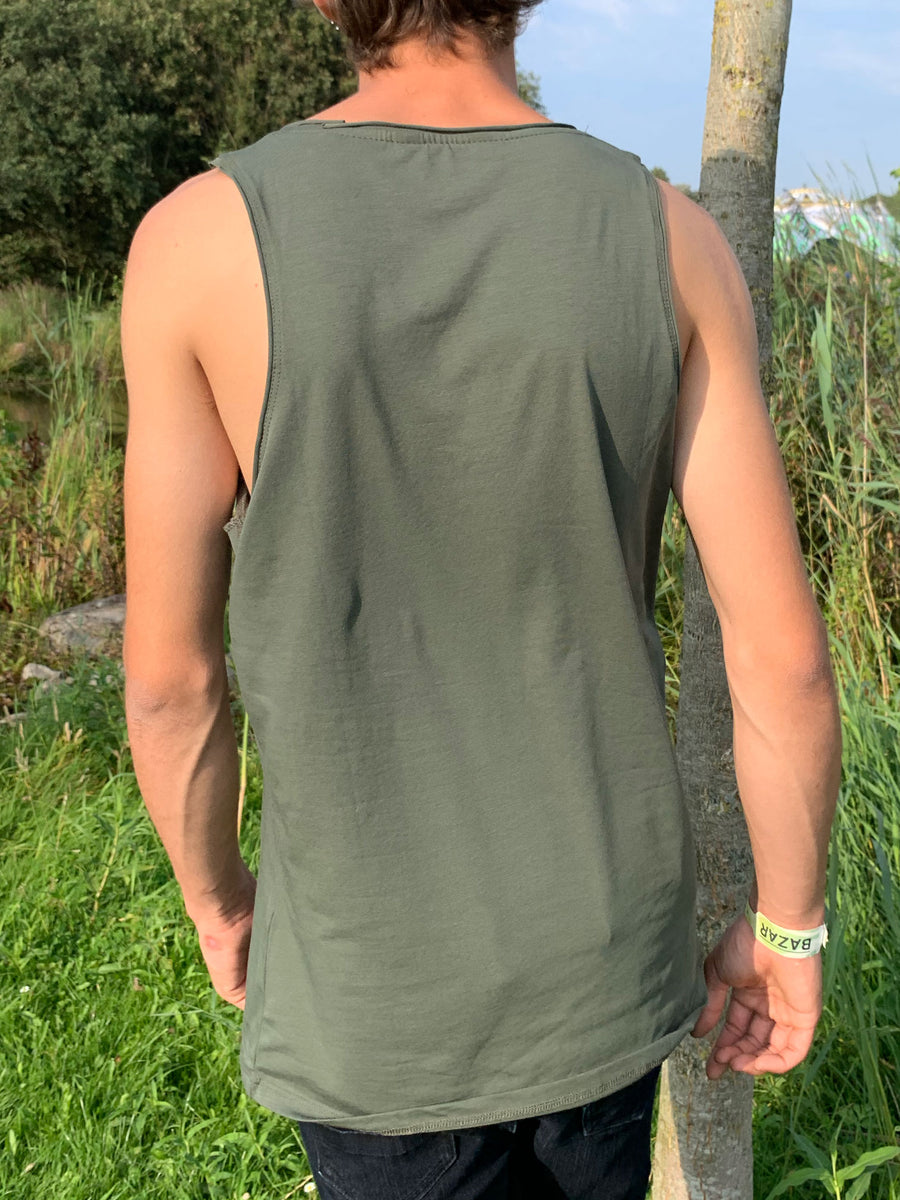 Symbol Tree Tank Top Olive — Image 4 by Symbolika