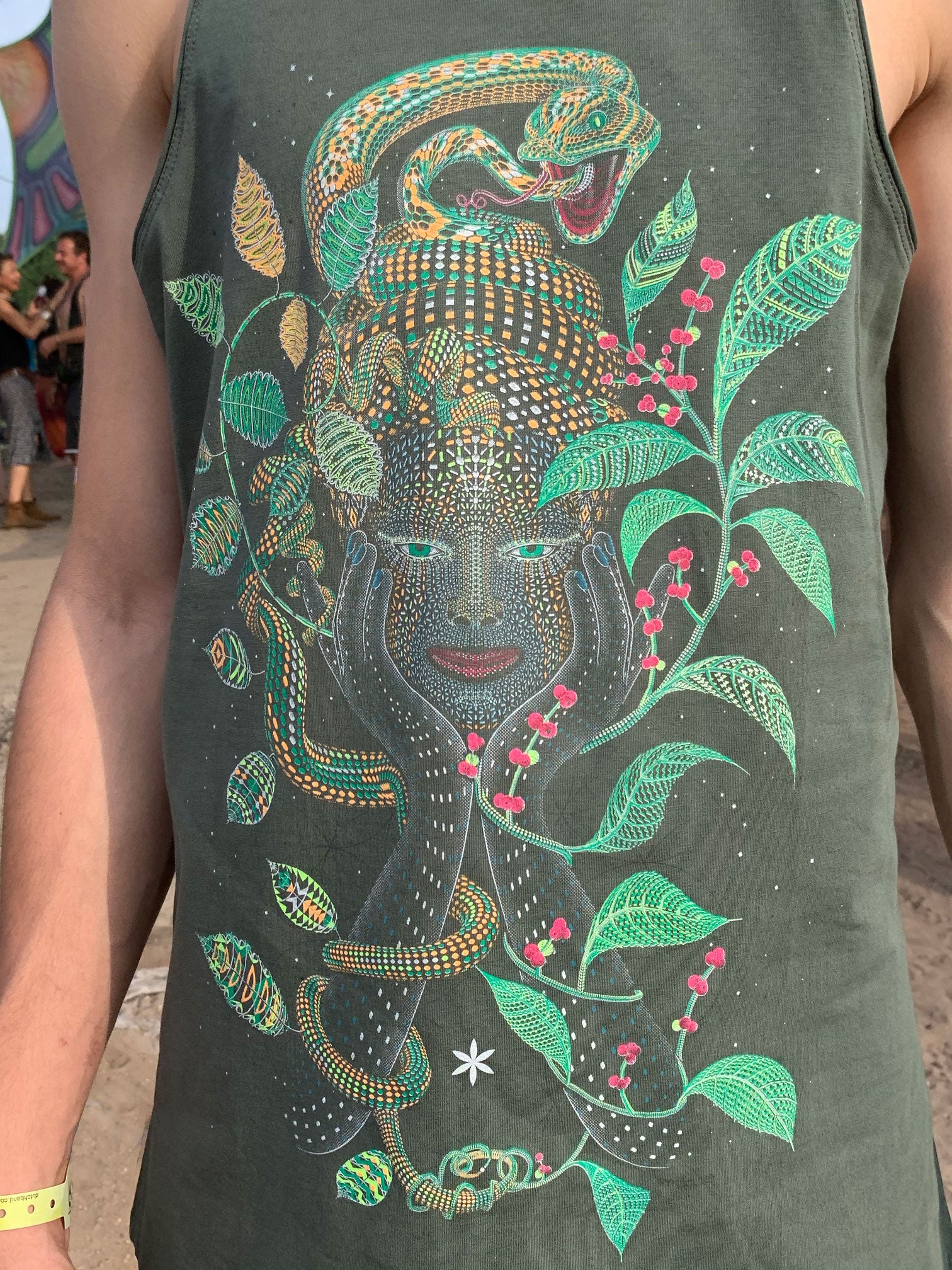 Aya Tank Top Olive — Image 2 by Symbolika