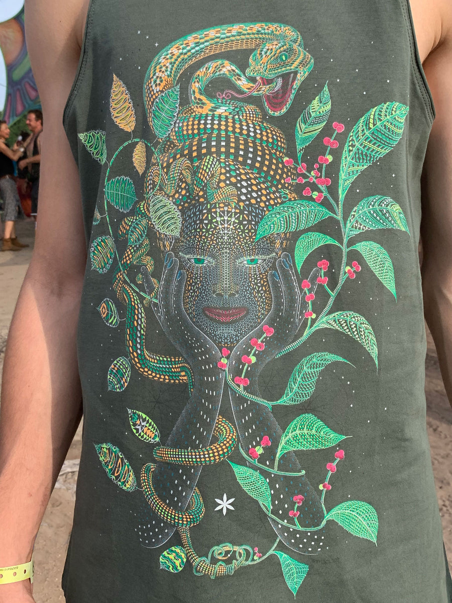 Aya Tank Top Olive — Image 2 by Symbolika