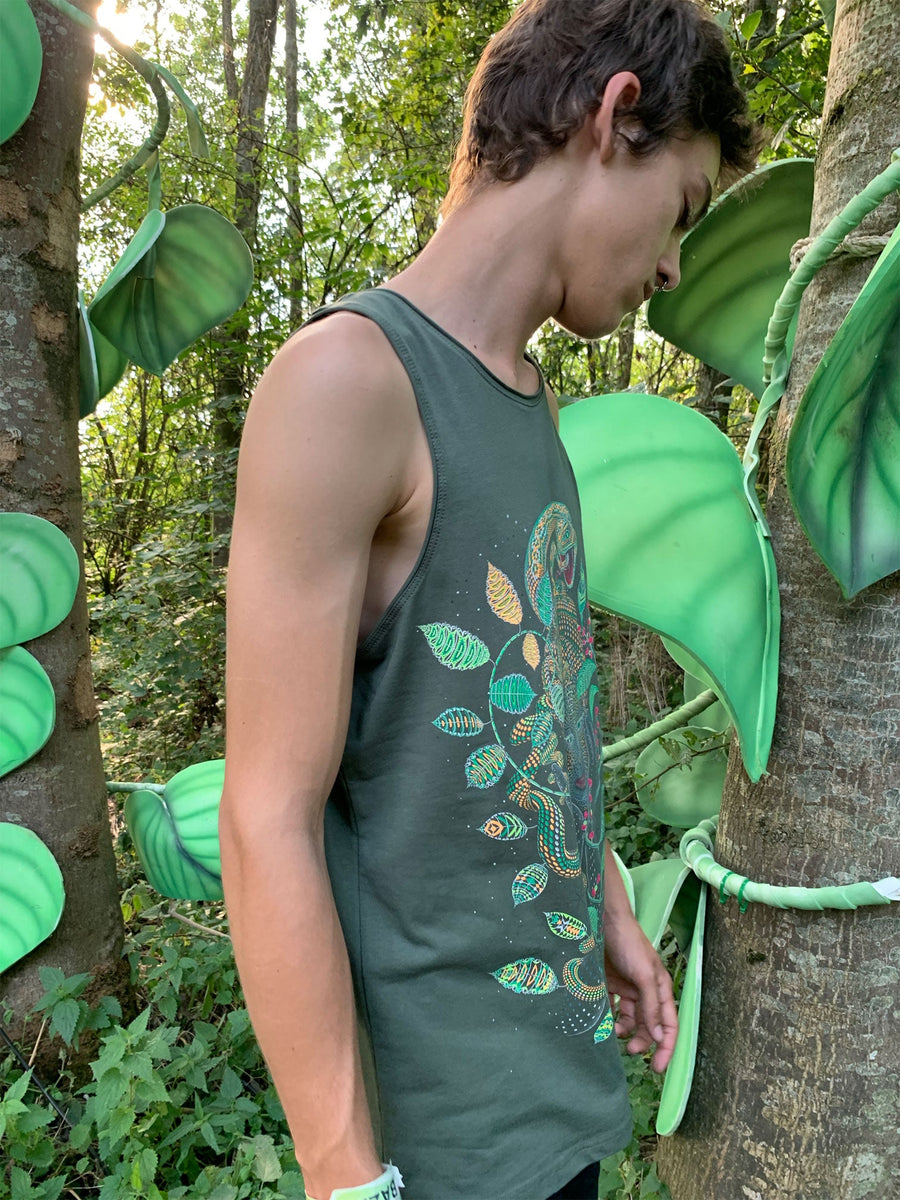 Aya Tank Top Olive — Image 4 by Symbolika