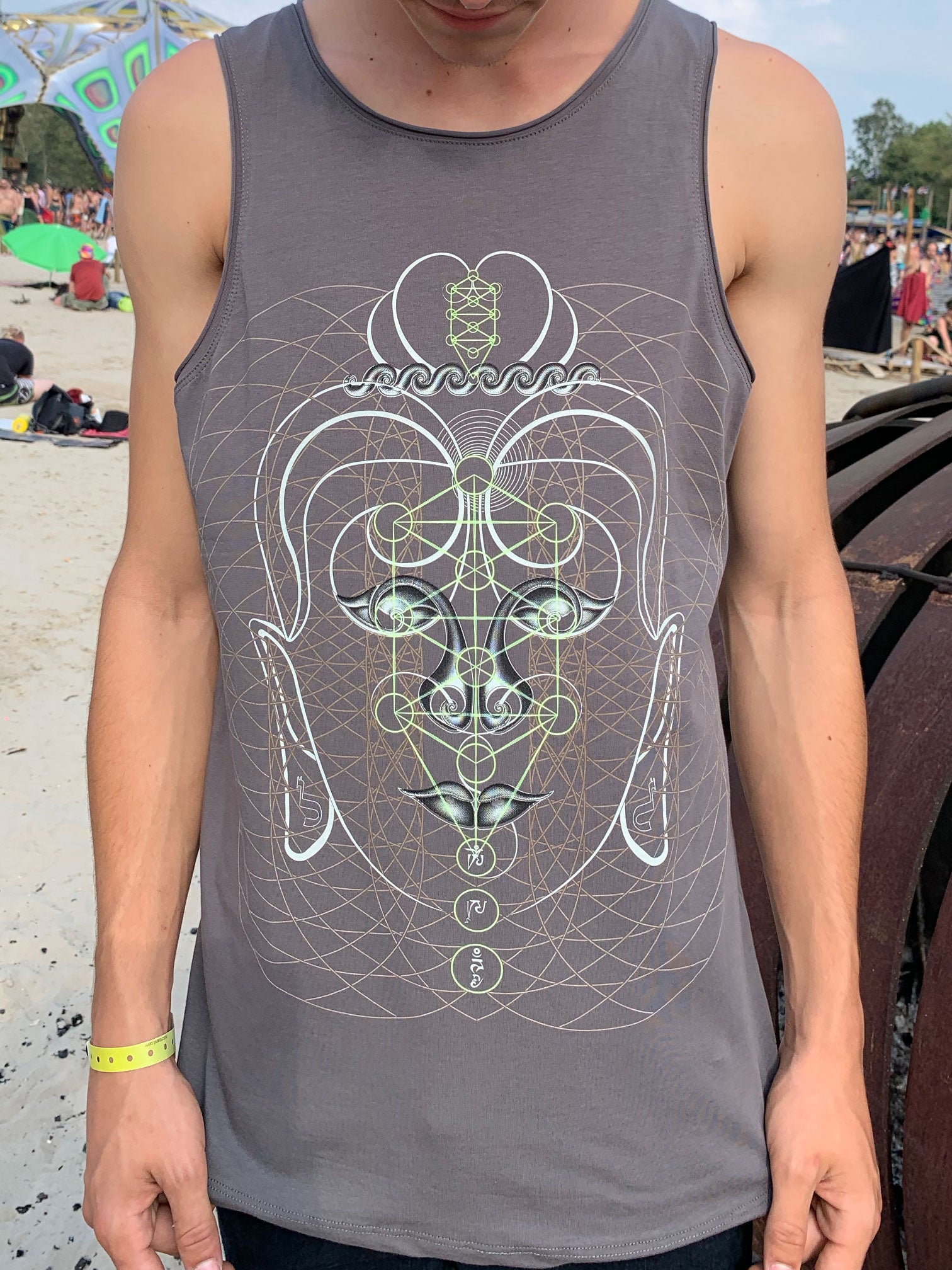 Buddha Vibes Tank Top Choice of Colors — Image 6 by Symbolika