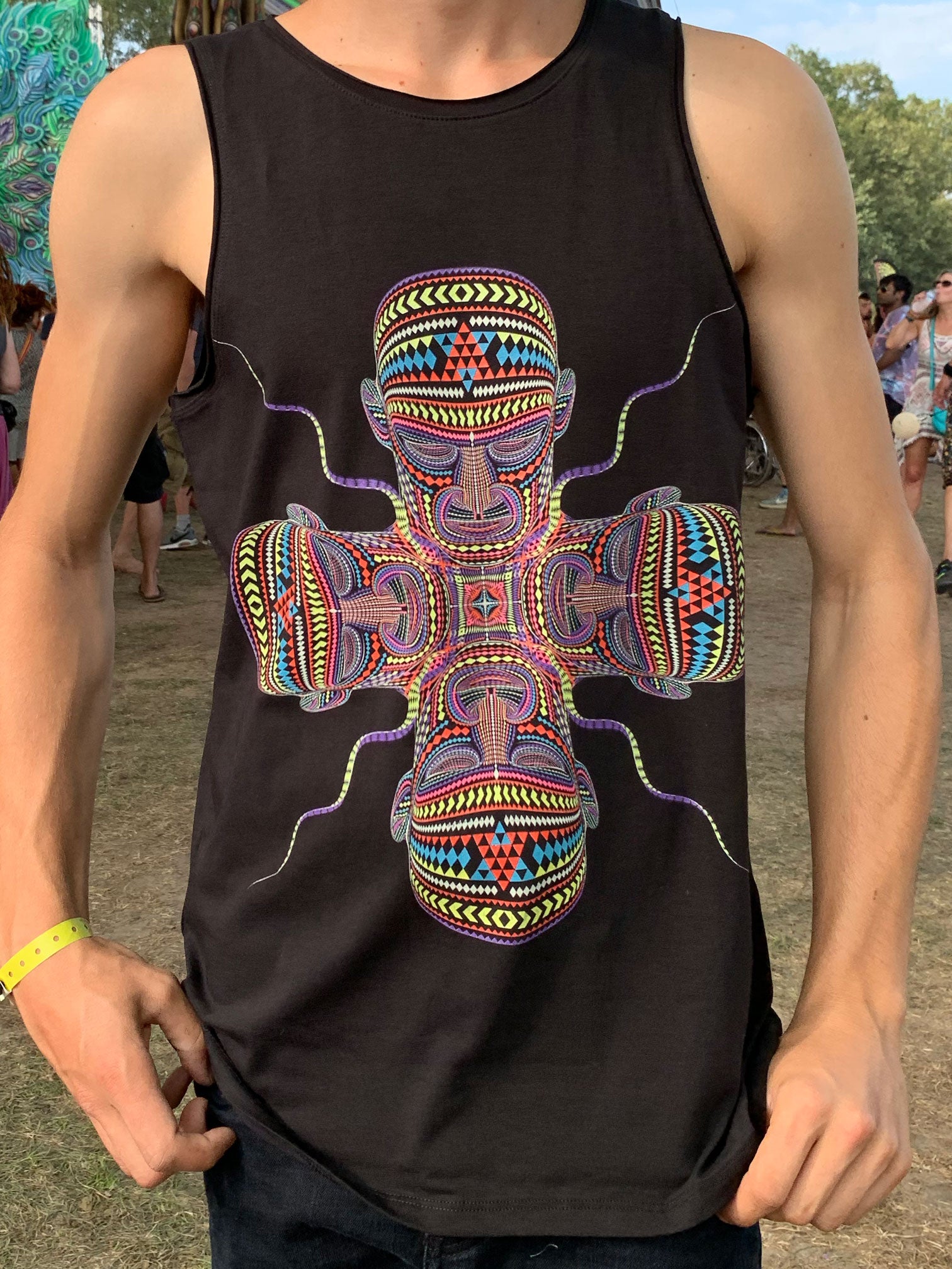 Chango Tank Top Black — Image 2 by Symbolika