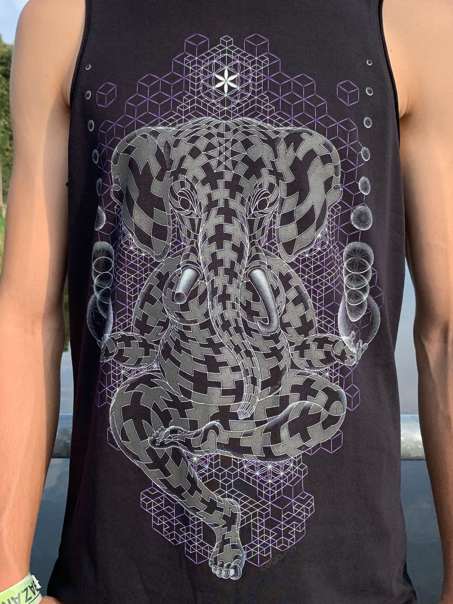Ganescher Tank Top Black — Image 4 by Symbolika