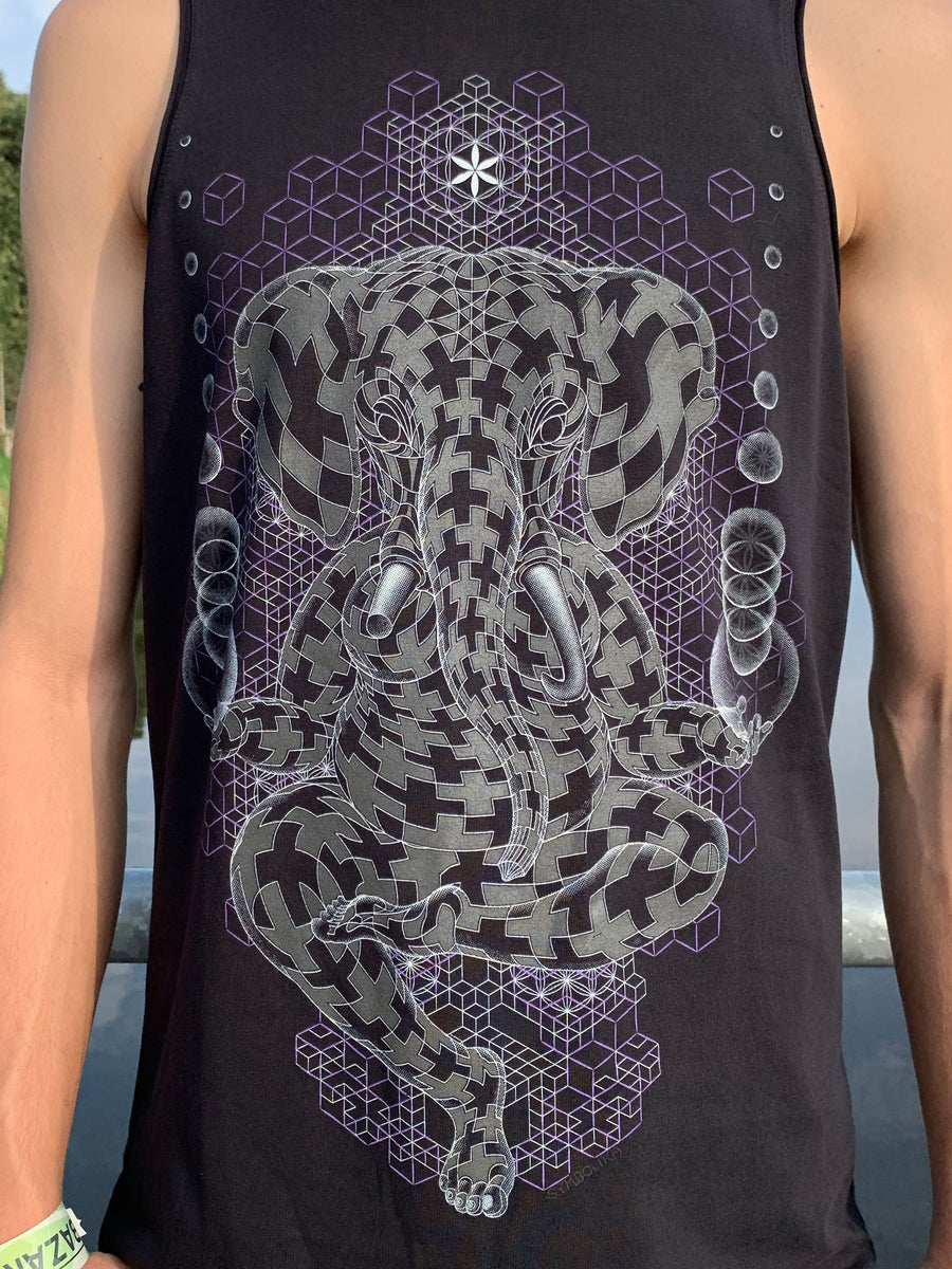 Ganescher Tank Top Black — Image 4 by Symbolika