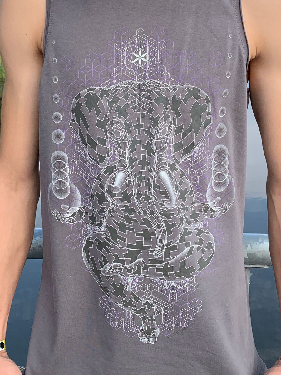 Ganescher Tank Top Grey — Image 2 by Symbolika