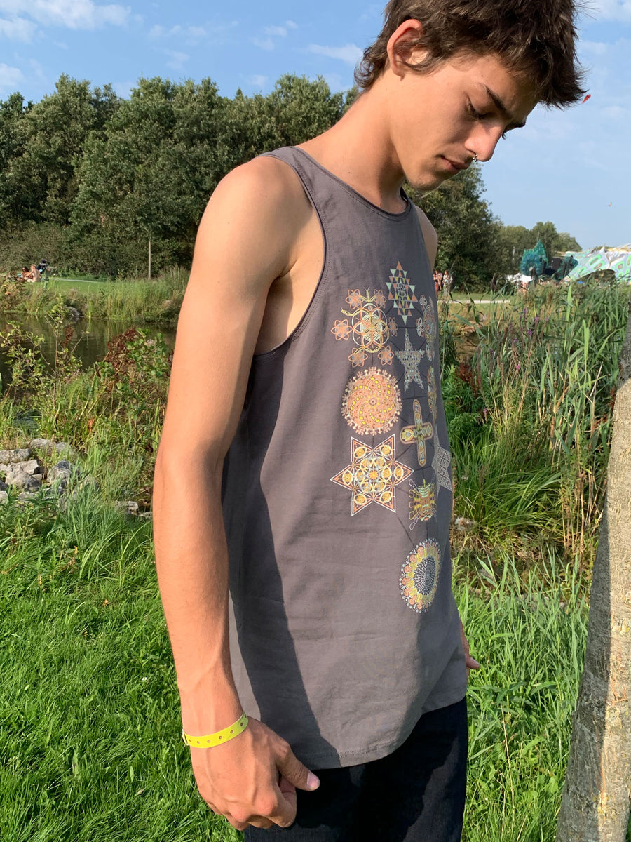 Symbol Tree Tank Top Grey — Image 3 by Symbolika