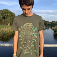 Mother Aya Sacred Plant Medicine Men's T-Shirt - Olive