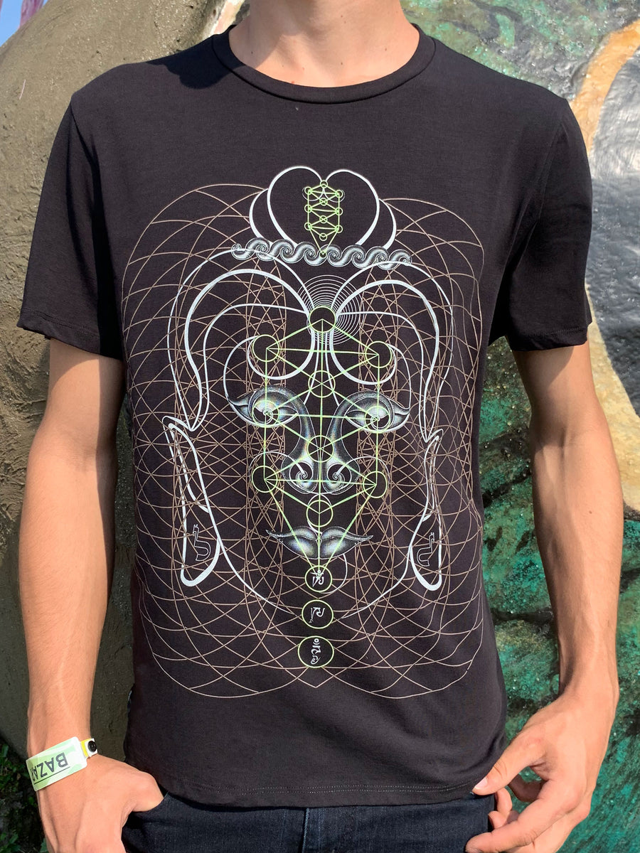 Buddha Vibes T-Shirt Black — Image 4 by Symbolika