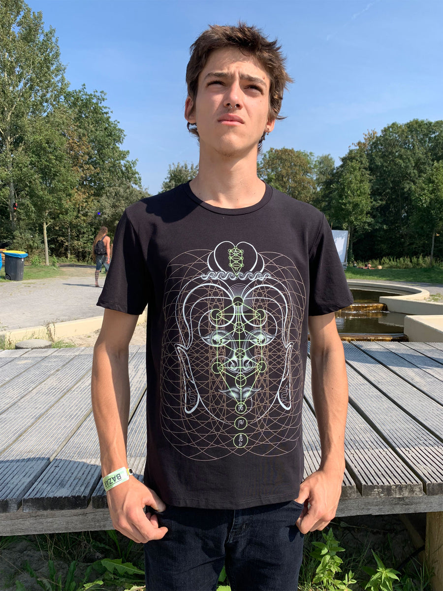 Buddha Vibes T-Shirt Black — Image 5 by Symbolika