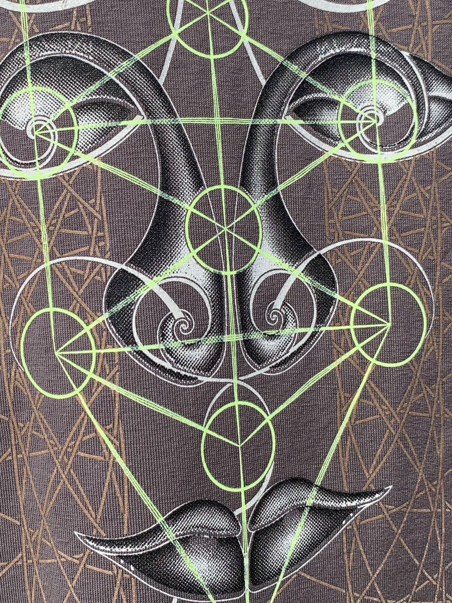 Buddha Vibes T-Shirt Grey — Image 2 by Symbolika