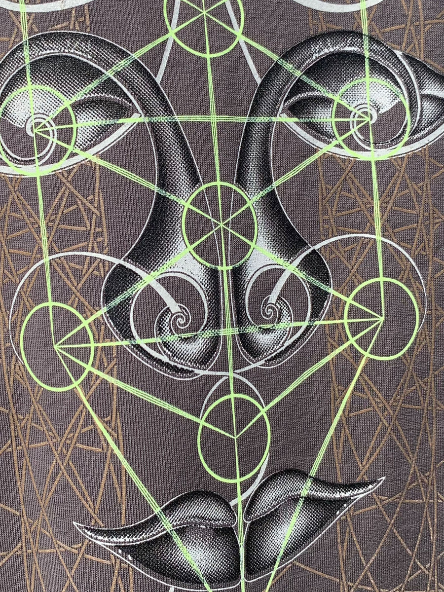 Buddha Vibes T-Shirt Grey — Image 2 by Symbolika