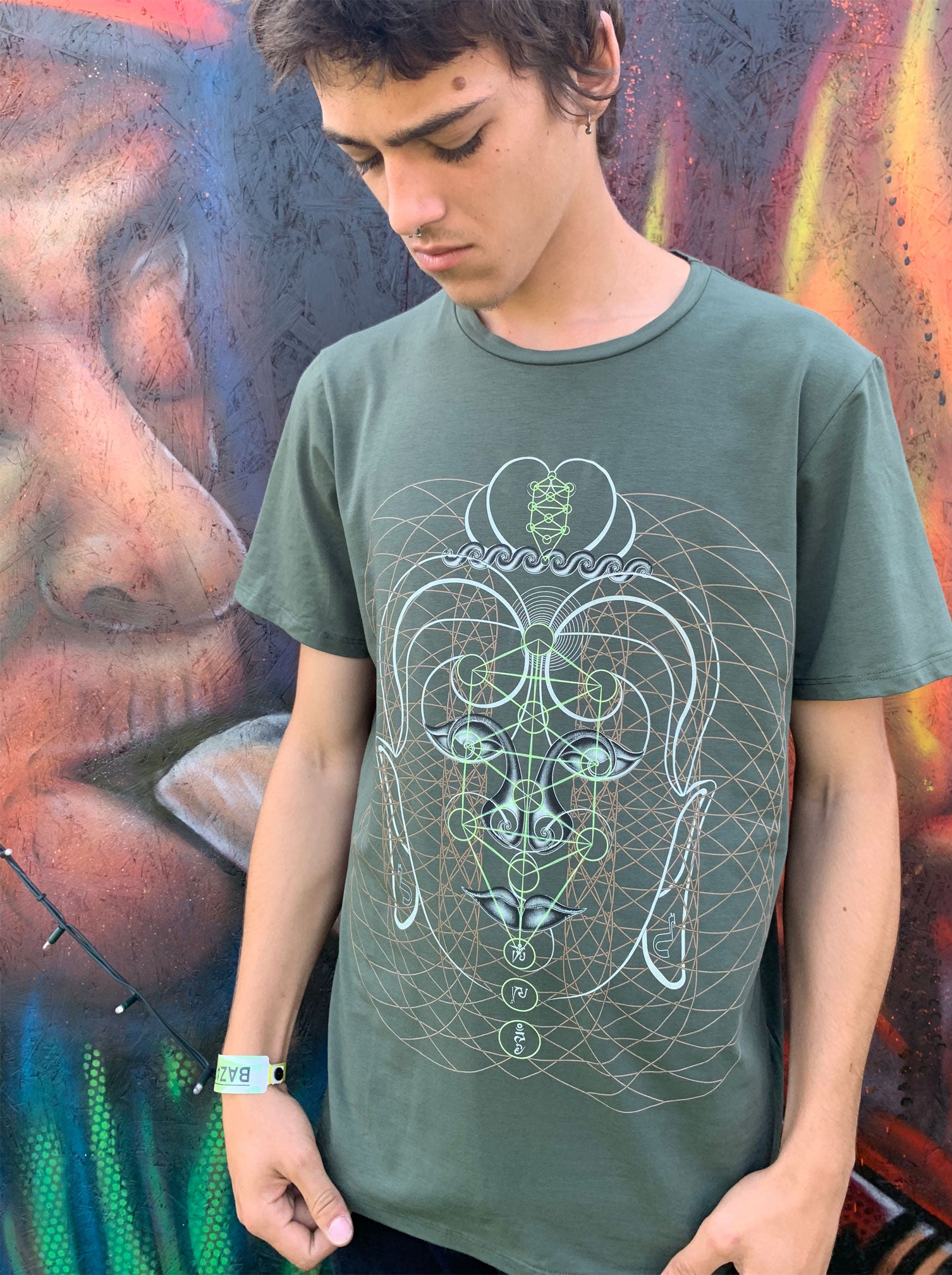 Buddha Vibes T-Shirt Black — Image 12 by Symbolika