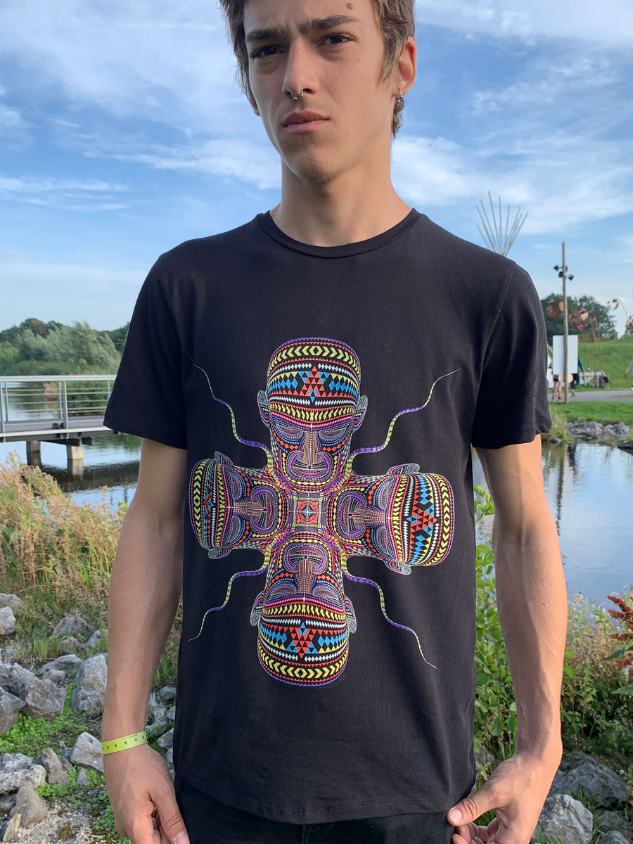 Chango T-Shirt Black — visionary art by Symbolika
