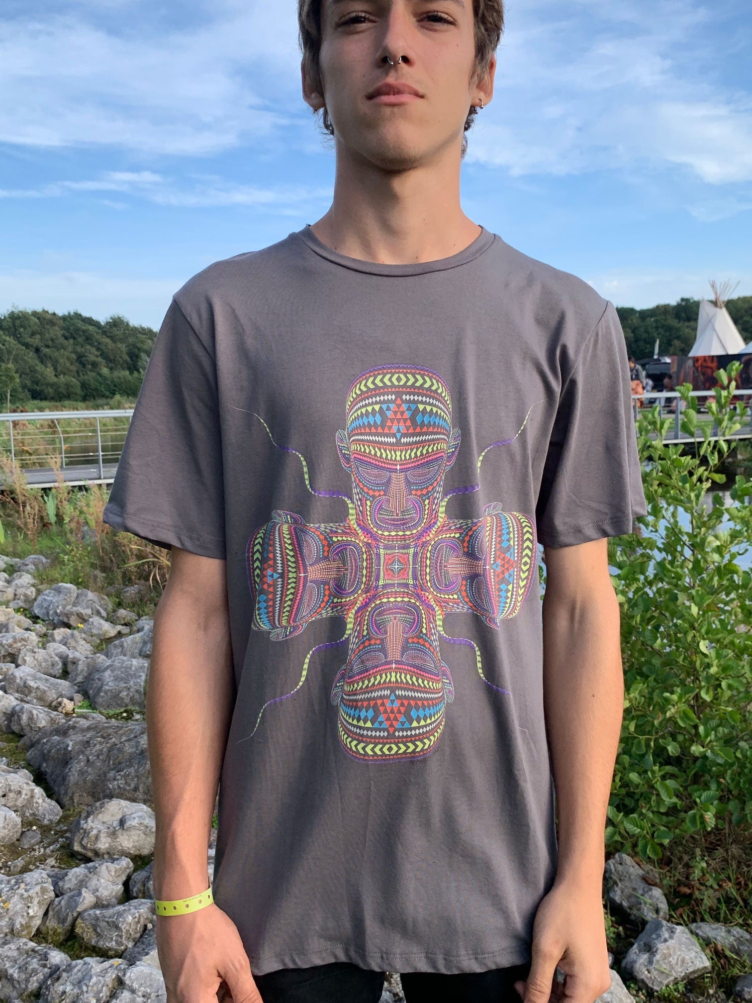 Chango T-Shirt Black — Image 8 by Symbolika