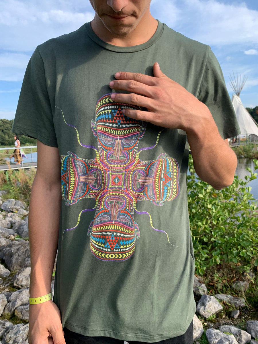 Chango T-Shirt Olive — Image 3 by Symbolika