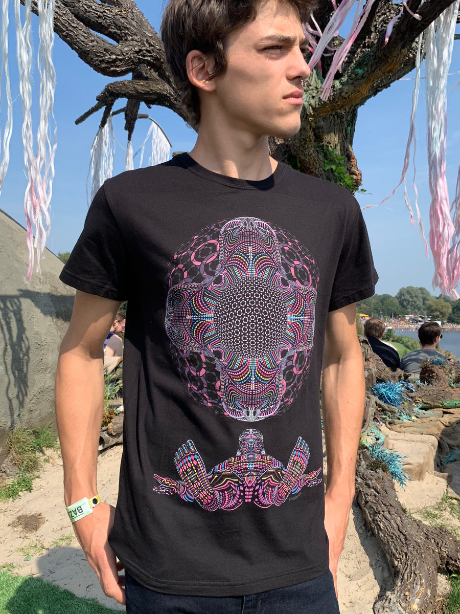DMT HD T-Shirt Black — visionary art by Symbolika