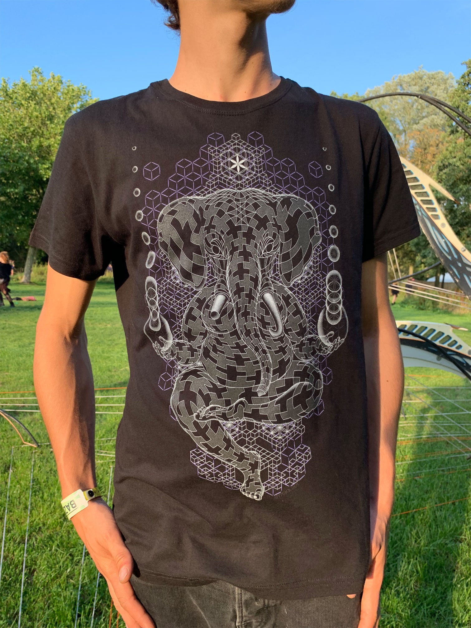 Ganescher T-Shirt Black — Image 5 by Symbolika