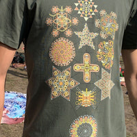 Cabalistic Tree Olive - Sacred Geometry Men's T-Shirt