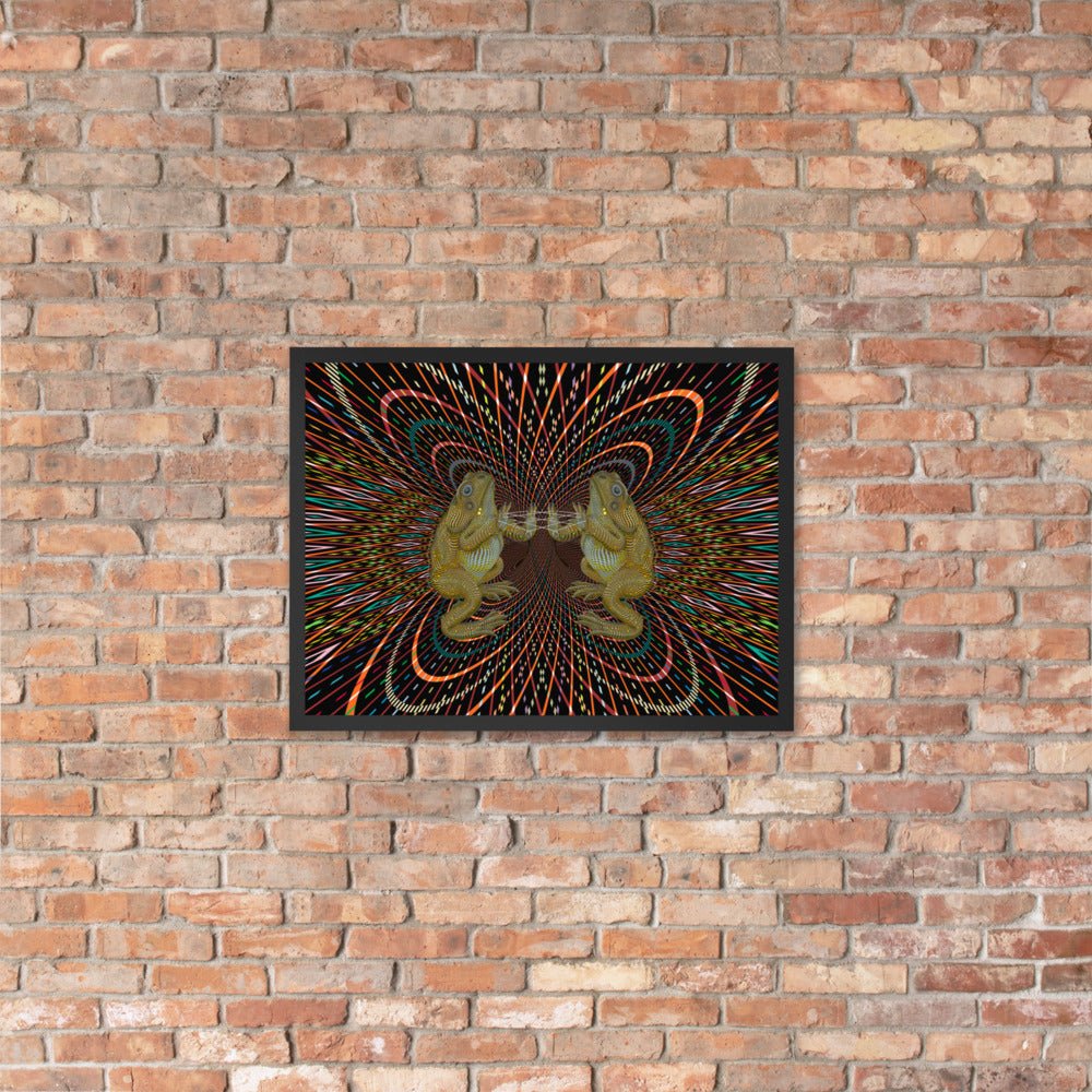 Bufo Alvarius Framed poster - symbolika